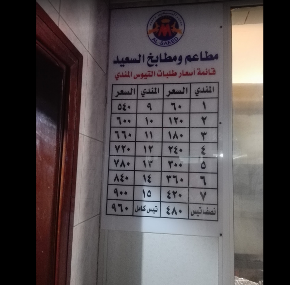 mtabekh w mta3em elsaaeed menu