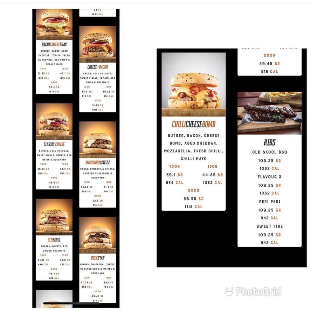Rocco Mamas restaurant menu