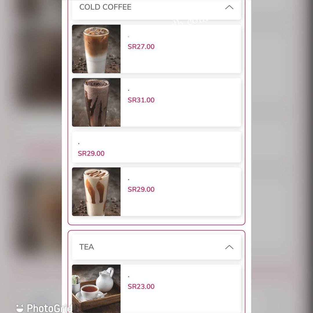 منيو مطعم لي لي السعودية