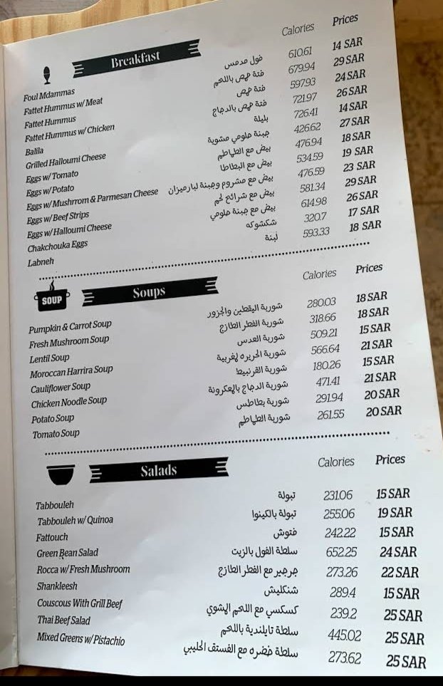 منيو مطعم ذا كيت شن بالاسعار