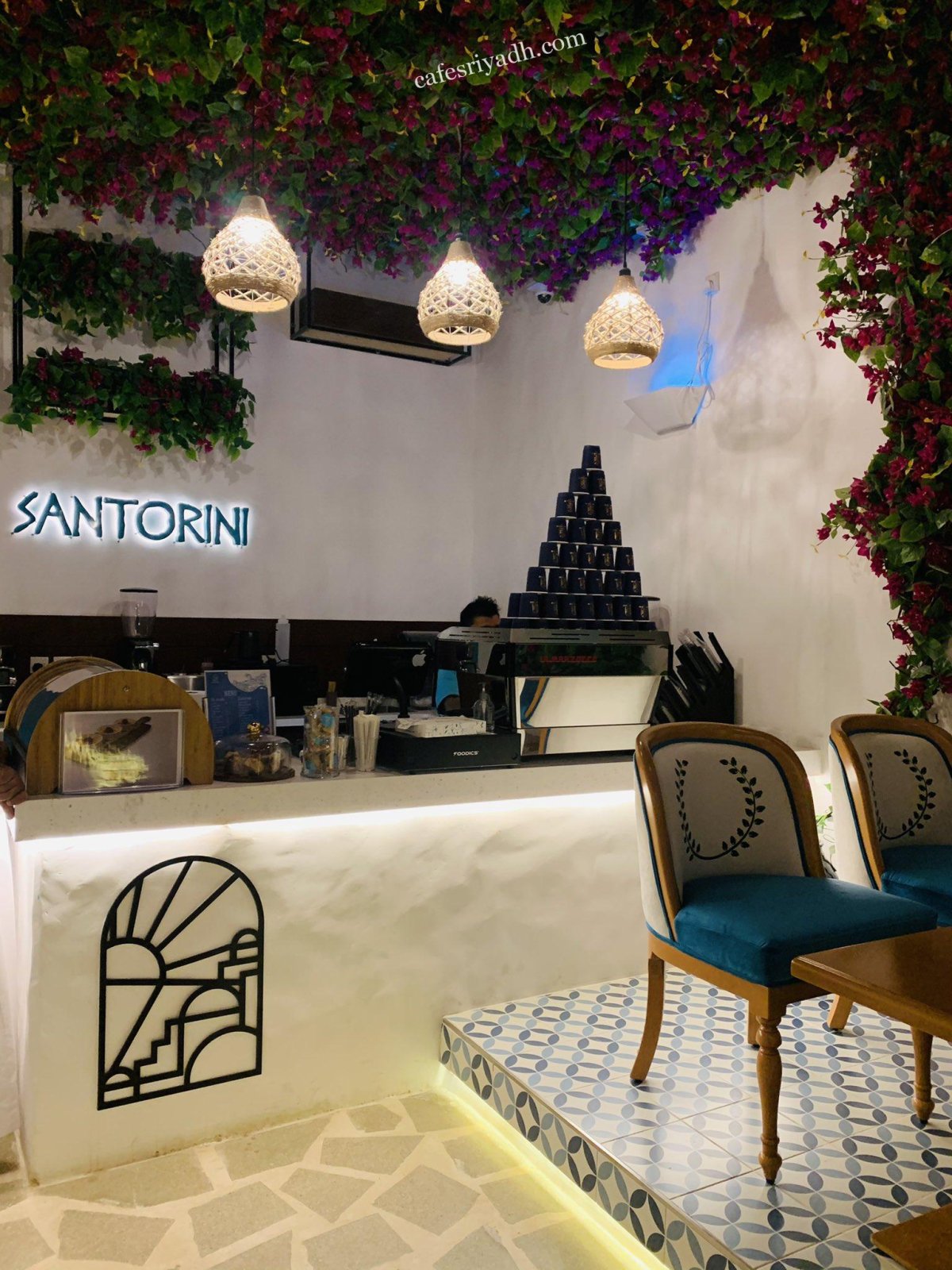 كافيه سانتوريني SANTORINI بالرياض (الأسعار+ المنيو+ الموقع)